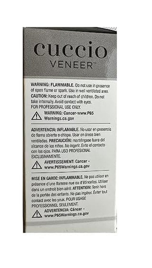Cuccio Veneer Treatment Pack – Complete LED/UV Gel Polish System, Includes Prep, Fuse, Base, and Top Coat, 13 mL Each