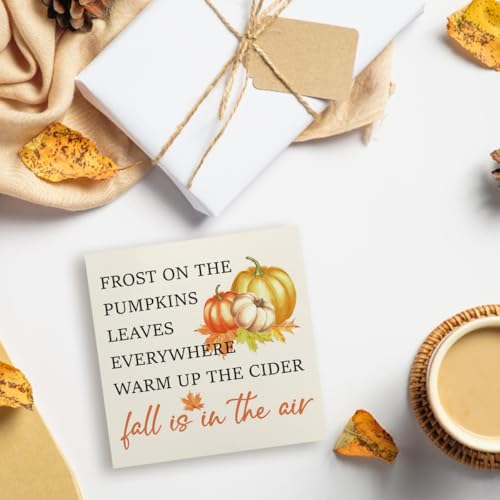 Autumn Leaves Pumpkin Decoration Box - Fall Halloween Thanksgiving, Air