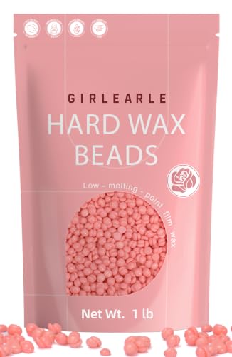 Pink Wax Beads for Hair Removal - Sensitive Skin, Rose Formula, 16 Ounce Pack - GirlEarle
