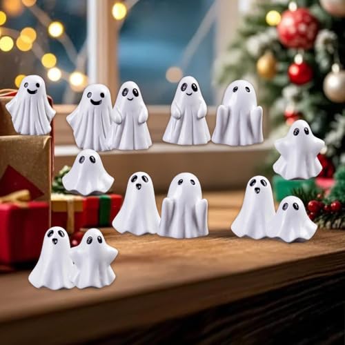 60pcs Mini Ghost Figurines Halloween Decorations Small Resin Spooky Figures – Variation of THIS listing