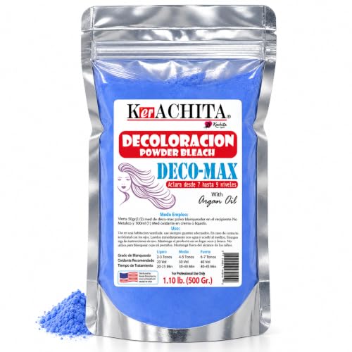 Blue Bleach Powder for Hair Lightening & Highlights - 1.1lb Salon Use