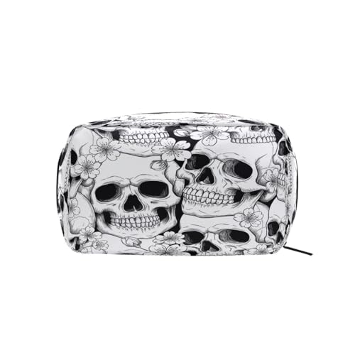 Mini Makeup Bag with Compartments Travel Cosmetic Organizer for Women & Teens