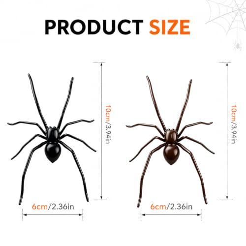 20PCS Realistic 3D Spider Fridge Magnets - Removable Halloween Decor