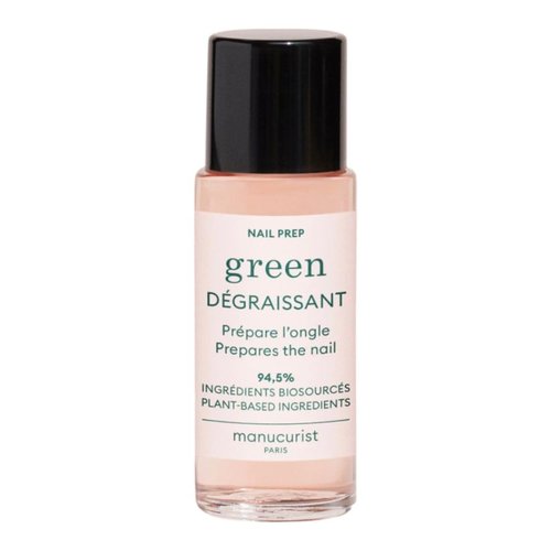 Manucurist Nail Degreaser - Efficient and Bio-Sourced 94,5% - Extend the wear of Nail Polish Green™ - Compatible System Green - Nail Care - Nail Cleaner - 1 fl oz