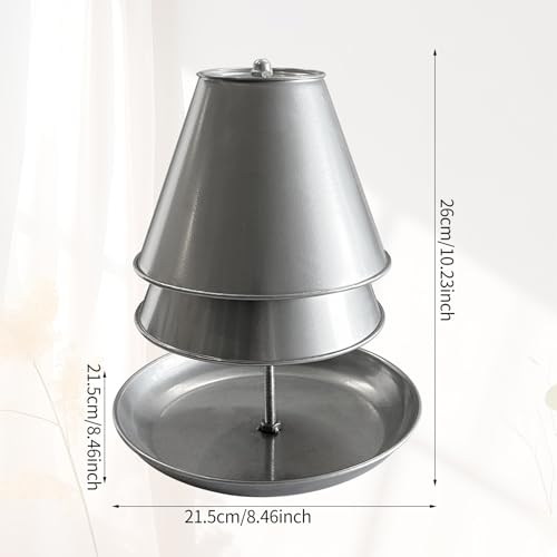 Double Walled Tea Light Candle Heater - Iron Room Decor & Warmth Source