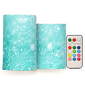 Color Changing Flameless Candles with Remote - Flickering LED Battery Operated Decor