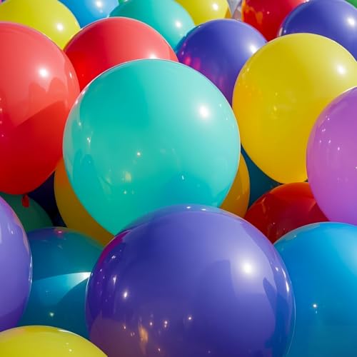 Colorful 36 Inch Latex Balloons Pack of 50 - Giant Party Balloons for Events