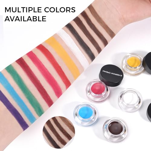 Waterproof Brow Pomade with Brush - Long-Lasting #06 Daffodil Yellow