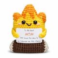 Mom Flame Crochet Keepsake Gift - Handmade Mother’s Day Birthday Decoration