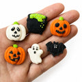Halloween Cake Decorations Edible Cauldrons & Ghosts Set - 18 Count - Royal Icing