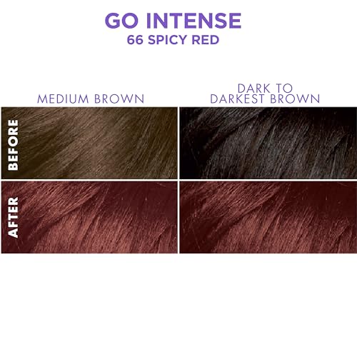 Permanent Hair Color Dye - Spicy Red, Vibrant & Shine Boosted, 1 Count - Dark & Lovely