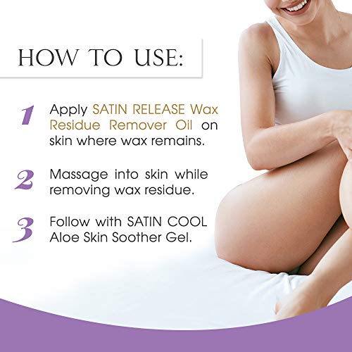 Satin Smooth Wax Residue Remover Oil - Post Wax Skin & Equipment Cleaner 16 Fl Oz