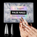 Long Stiletto Nail Tips Gel Press On Nails 216pcs - Half Cover, 12 Sizes