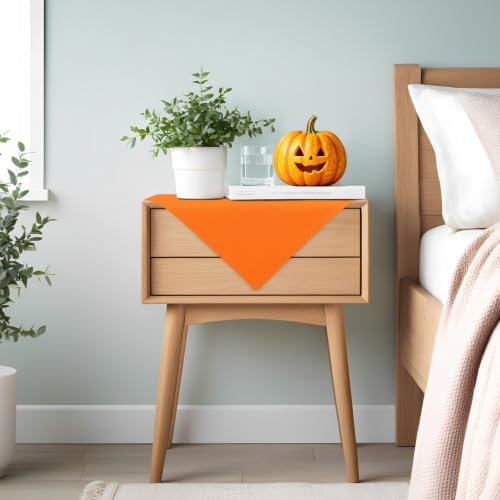 Orange Nightstand Cover 24x24 Inch Washable End Table Protector - NEWISHER