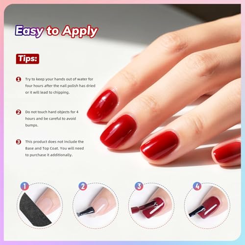OpenLive 6-Color Nail Polish Set - 10ml Long Lasting & Quick Dry - Variation 02