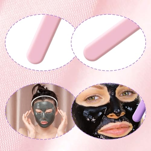 6 Pcs Silicone Wax Spatula Set for Hair Removal & Beauty - Reusable Scrapers