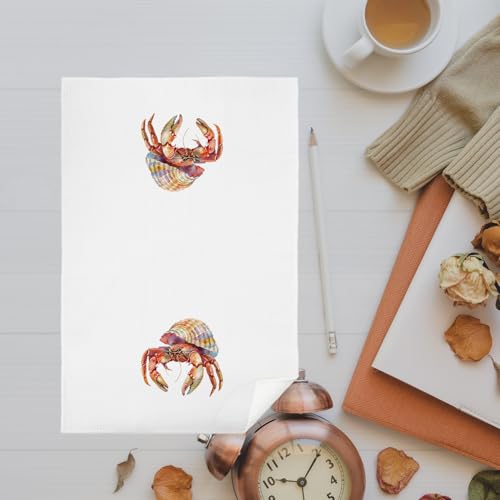Hermit Crab Coastal Beach Kitchen Towel - Nautical Nautical Decor Gift
