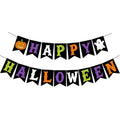 Halloween Banner - Pre-Strung 118-Inch Festive Party Decorations with Ghost & Pumpkin