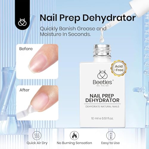 Beetles Gel Nail Glue Kit with Dehydrator & Primer - E-Clear-3