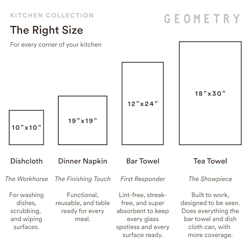 Geometry Fall Vibes Kitchen Towels - Microfiber Quick Dry Floral Dish Cloth 18x30 Inches - 1 Piece