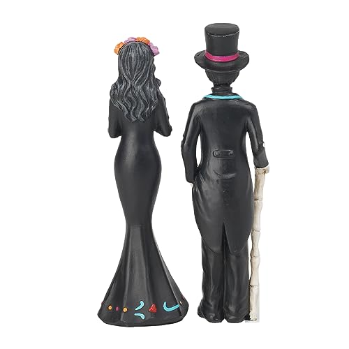 Day of the Dead Skeleton Couple Halloween & Wedding Decor - Sugar Skull Figurines