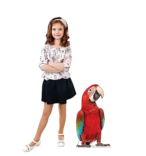 Cardboard People Red Parrot Cardboard Cutout - Life-Size Party & Event Decor