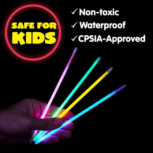 1000-Piece Glow Stick Bulk Party Pack with Connectors - Neon Neon Glow in the Dark Party Supplies - Variation of THIS listing