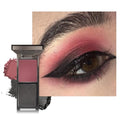 Color Shimmer Black Matte Red Eyeshadow Palette - 04# Red+Black, Long-Lasting & Highly Pigmented, Vegan & Cruelty-Free