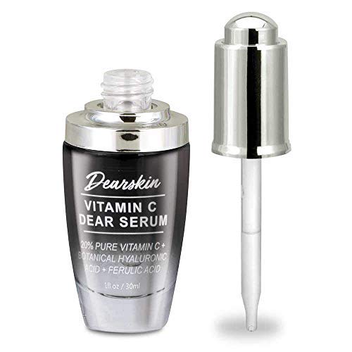 Vitamin C Dear Serum + All In One Coconut Cream seT- Pack with Vitamin C Serum 20%, Hyaluronic Acid Botanic, Vitamin E Organic and Coconut Oil Cream Day and Night (Serum + Cream)