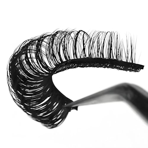 False Eyelashes 10 Pairs Pack - 3D Fluffy Russian D Curl Natural Look Black3