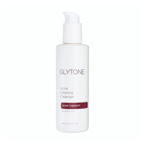 Glytone Acne Clearing Cleanser - 2% Salicylic Acid Face Wash for Oily Skin - 6.7 fl oz