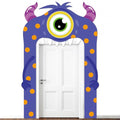 Kids Monster Party Door Banner - Birthday Porch Decoration, 72 Inch