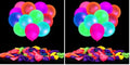 Neon / Medium Glow Balloons Bulk - 50 Pack 12 Inch Fluorescent Latex for UV Party Decorations