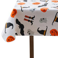 Halloween Vinyl Flannel Backed Tablecloth - Witch Design 52x70 Inches