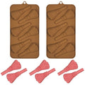Halloween Witch Broom Silicone Mold for Candy, Chocolate & Pretzels - 2pcs