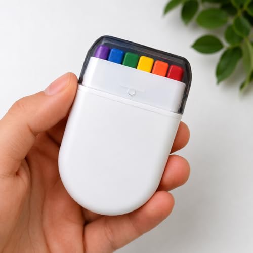 White LGBTQIA Pride Face Paint Stick - Rainbow Face Makeup for Pride & Festivals