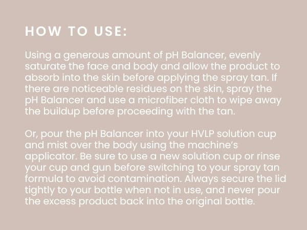 SJOLIE Sunless Tanning pH Balancing Spray 32oz - Prep & Prime for Deep Tan