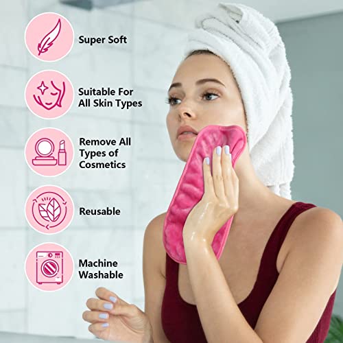 Orighty Makeup Remover Cloths Pack of 4 - Reusable Soft Facial Cleansing Pads