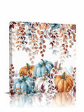 Farmhouse Autumn Pumpkins Wall Art Canvas Print - 16x16 Inches PumpkinCHM1605