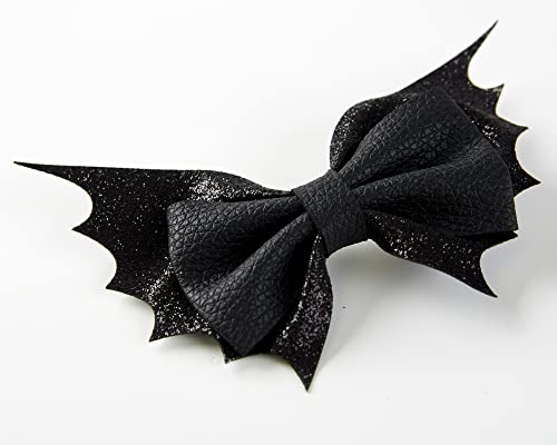Gothic Bat Hair Bow Clips Set for Women Halloween Accessories
