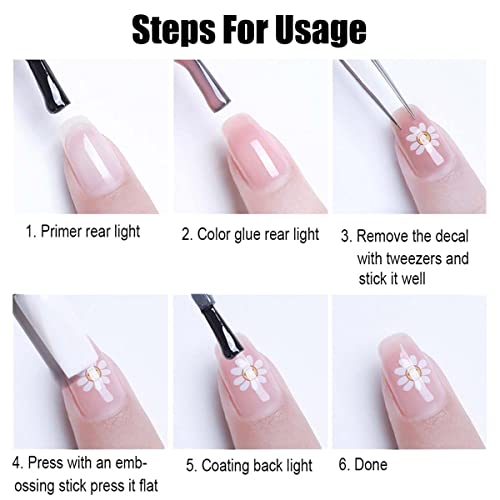 Halloween Nail Stickers Decals 3D Horror Spooky Devil Ghost A5 - Self-Adhesive Nail Art