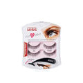 Reusable Natural False Eyelashes - No. 03 Double Pack with Applicator - Black