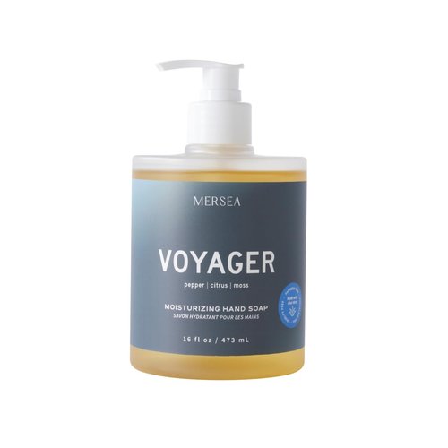 MERSEA Moisturizing Hand Soap - Voyager Scent in Large 16 fl oz Pump Bottle