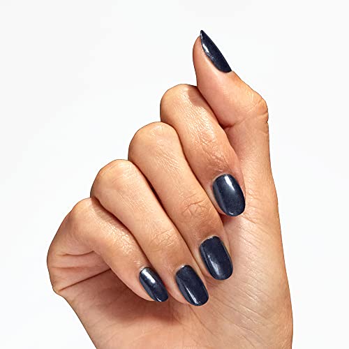 OPI Midnight Mantra Nail Polish - Opaque Dark Blue, Long-Lasting, High Shine