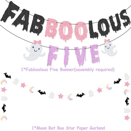 Party Kit with Banner Balloons Cake Topper and Garland for Halloween & Birthday Celebrations