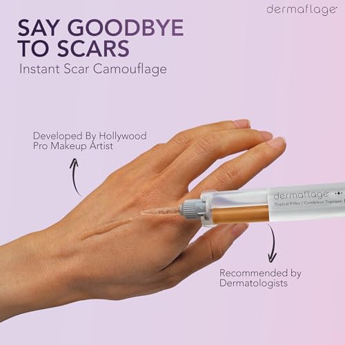 Dermaflage 4-Pack Scar Filler Applicator Bronze Dark for Scar Removal