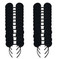 Black Mouse Costume Headband with Plush Ears & Bow - 24 Pack Kids & Adults