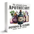 Witchy Wooden Sign Decor - Mystical Table Art for Home & Gift