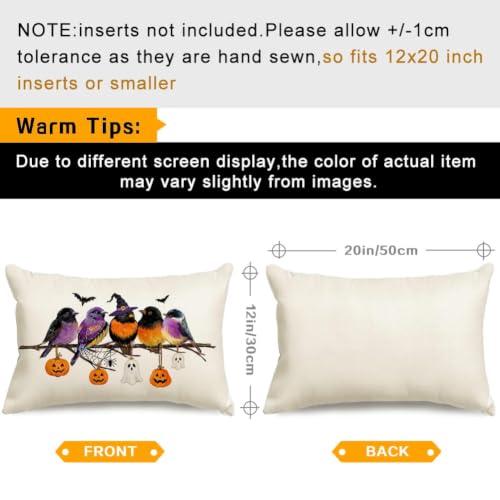 Halloween Pillow Cover 12x20 Inch - Black Pumpkin Pattern for Home Decor - Variation of THIS Listing