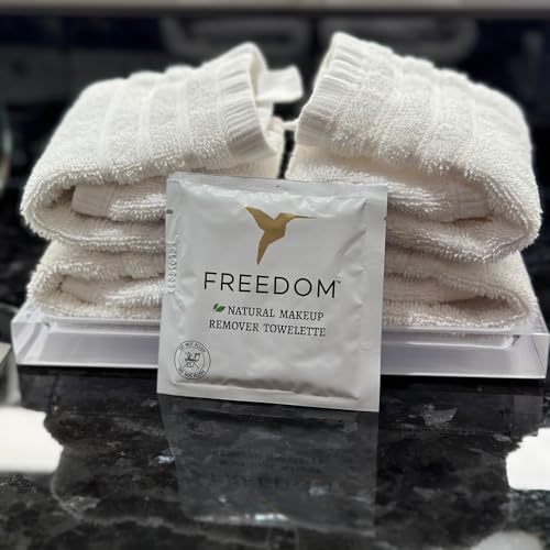 15 Pack Unscented Natural Makeup Remover Wipes for Sensitive Skin - Eco-Friendly & Biodegradable - Travel Ready